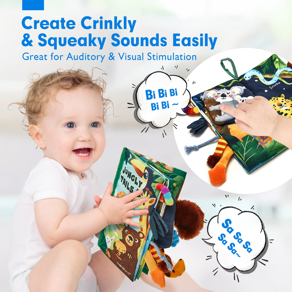 High Contrast Baby Books for Tummy Time & Sensory Play