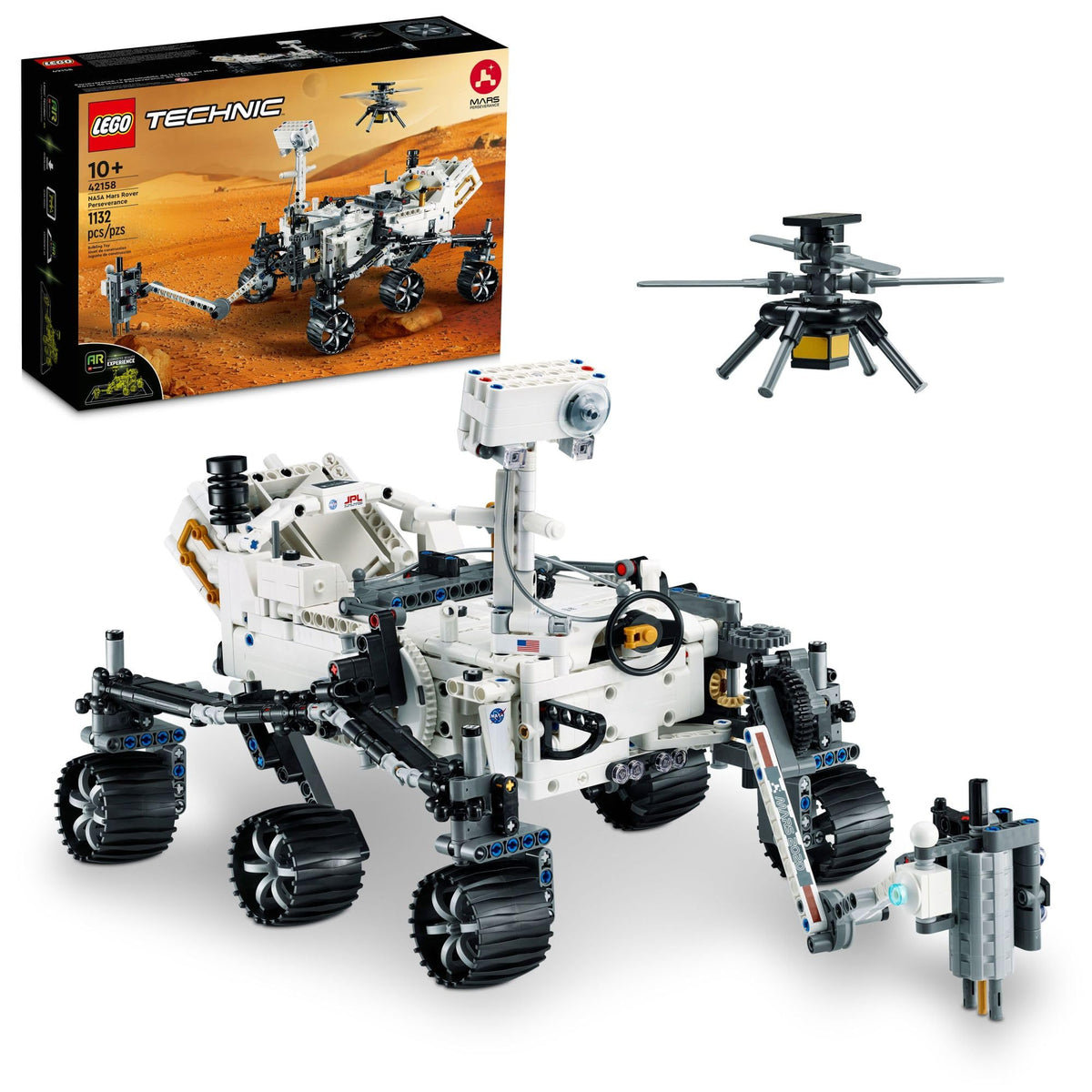 Mars Rover Adventure: LEGO Technic NASA Rover & Helicopter Set for Future Engineers