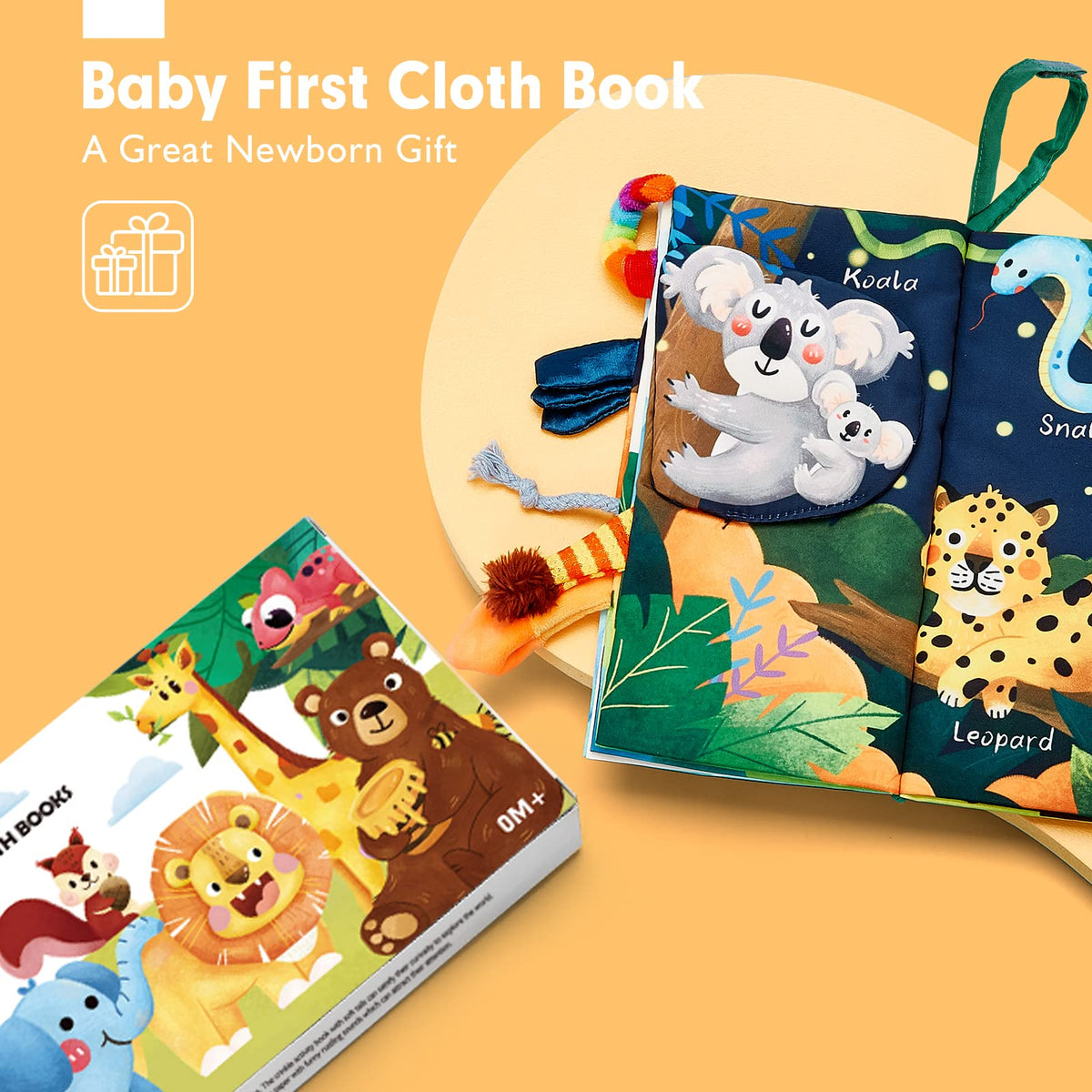 High Contrast Baby Books for Tummy Time & Sensory Play