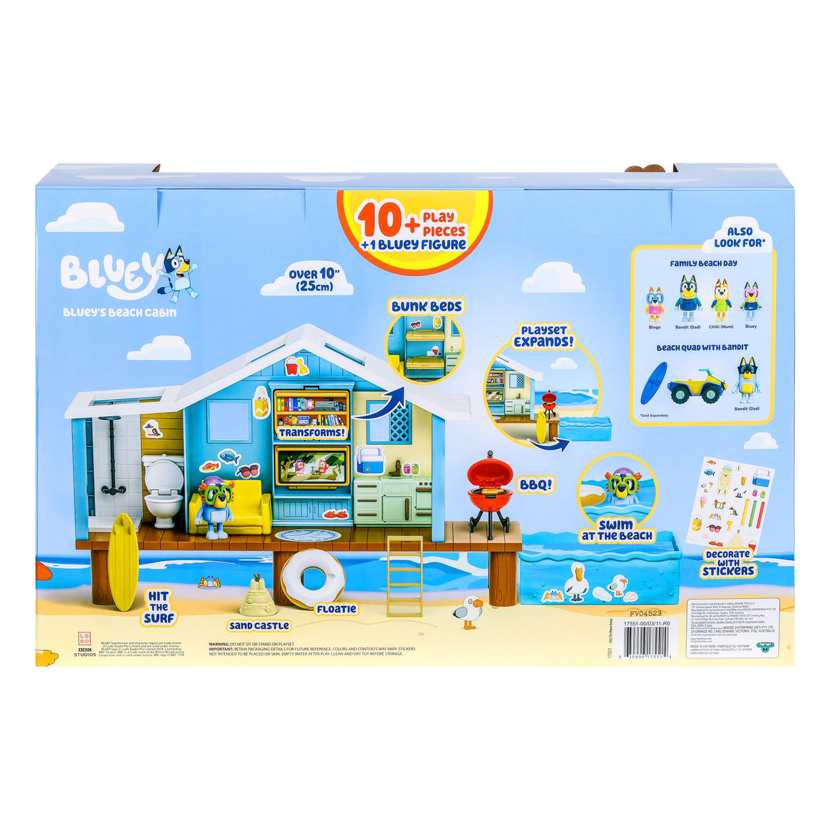 Bluey’s Beach Getaway Playset
